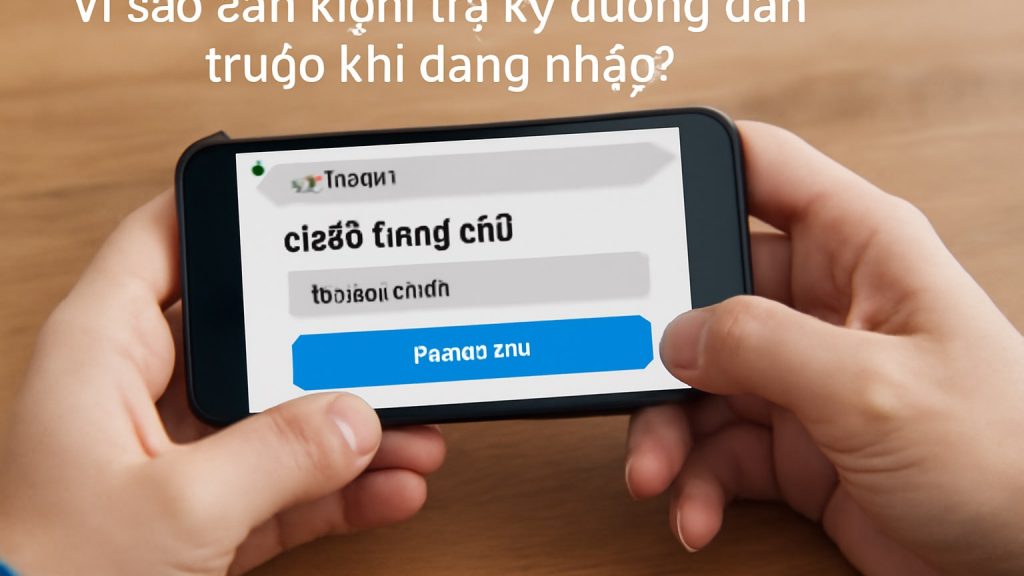 Minh họa: Vì sao cần kiểm tra kỹ đường dẫn trước khi đăng nhập?