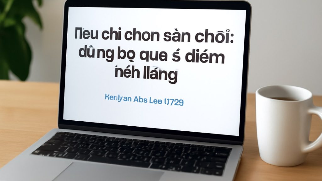 Minh họa: Tiêu chí chọn sân chơi: đừng bỏ qua 5 điểm nền tảng